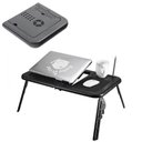 Ver imagem 1 de Mesa Notebook Refrigerado 2 Coolers Suporte Dobravel Articulavel Ergonomica Multiuso Sofa Cama Home