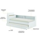 Ver mais imagens de Bicama Com Baú Para Colchão 78 X 188 Cm Multimóveis Branca
