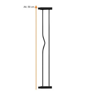 Extensor Prolongador de 10 Cm para Portão Grade Pet Altura 69 Preto B
