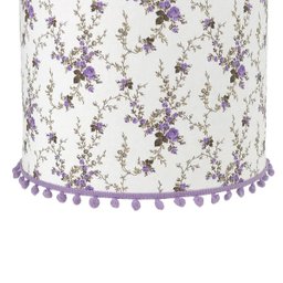 Lustre Tubular Pompom Lilás Provençal Quarto Bebê Infantil Menina - 2