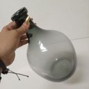 Ver imagem 2 de Vaso Decorativo de Vidro Fumê 30x18x18cm Enfeite Sala Mesa Estante Aparador