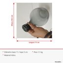 Ver mais imagens de Vaso Decorativo de Vidro Fumê 30x18x18cm Enfeite Sala Mesa Estante Aparador