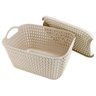 Cesto Organizador com Tampa (m) - 12l Bege - 3