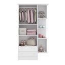 Ver imagem 2 de Guarda-Roupa de Bebê 2 Portas 2 Gavetas com Nicho Doce Sonho Qmovi