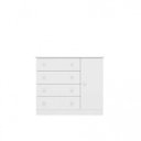 Ver imagem 2 de Cômoda Sapateira Infantil 1 Porta 4 Gavetas Doce Sonho Qmovi