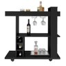 Bar Artely Amazonas Com Pintura Uv Texturizada Preto - 7