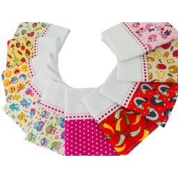 Pano de Prato Barrado Kit com 50 Peças Atacado - 6