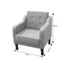 Poltrona Bella Para Sala Decorativa Suede:Bordo - 5