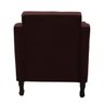 Poltrona Bella Para Sala Decorativa Suede:Bordo - 3