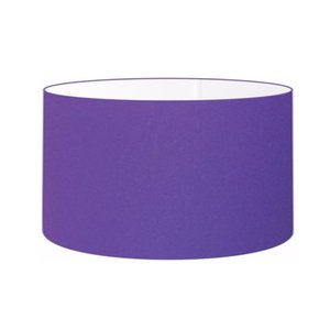 Cúpula Abajur e Luminária em Tecido Cilíndrica Vivare Cp-8023 Ø50x21cm - Bocal Europeu - Roxo