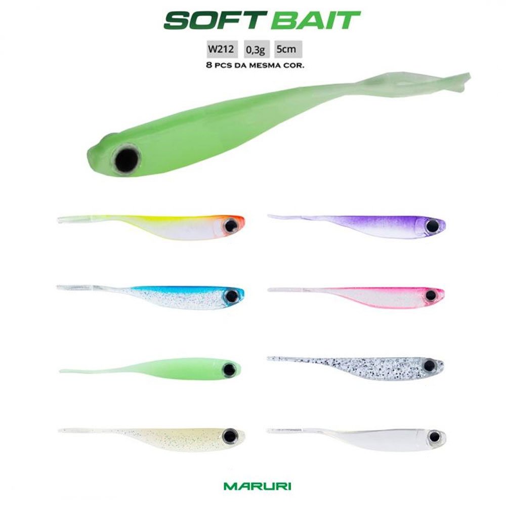 Isca Artificial Silicone Cardume Soft W212 5cm C/8 Unidades - 2