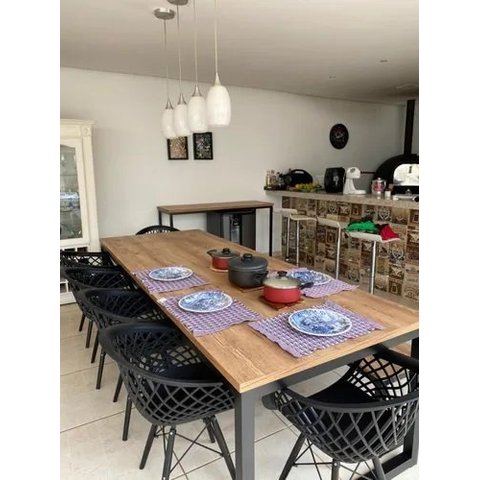 Mesa Estilo/Modelo Industrial 1,60 x 0,80 (Somente a mesa)