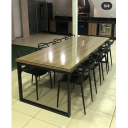 Mesa Estilo/Modelo Industrial 1,60 x 0,80 (Somente a mesa) - 7