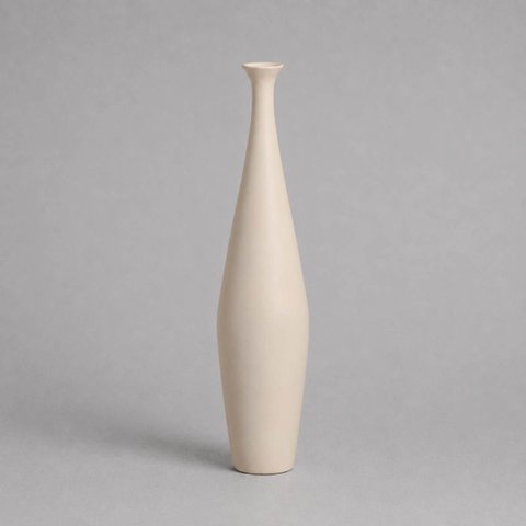 Garrafa de Chão Faenza Pequena Vaso Decorativo de Cerâmica para Sala e Hall Off White
