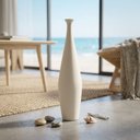 Ver imagem 2 de Garrafa de Chão Faenza Pequena Vaso Decorativo de Cerâmica para Sala e Hall Off White