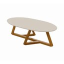 Ver imagem 4 de Mesa de Centro Sala de Estar Vintage Oval Off White