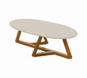 Ver imagem 4 de Mesa de Centro Sala de Estar Vintage Oval Off White
