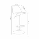 Ver imagem 4 de Kit 4 Banquetas Cozinha Salão Regulável Luisa Rivatti