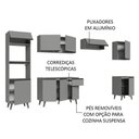 Ver mais imagens de Armário De Cozinha Completa 320cm Cinza Nice Madesa 01 Cinza