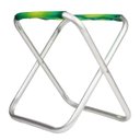 Ver imagem 3 de Banqueta Banquinho De Alumínio Dobrável Praia Camping Pesca