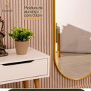 Ver imagem 4 de Espelho Grande Oval com Moldura em Metal Decorativo 115 X 50cm