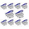 Corrente Caes Kit 10 Uni Guia Cachorros Pet 2.0mmx120cm Passeio Adestramento Ar Livre Treinamento Le - 1