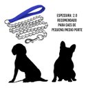 Ver imagem 3 de Corrente Caes Kit 10 Uni Guia Cachorros Pet 2.0mmx120cm Passeio Adestramento Ar Livre Treinamento Le