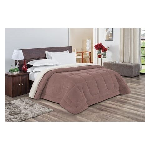 Coberdrom Casal King Dupla Face Everest Rose