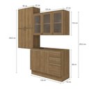 Ver imagem 2 de Conjunto para Banheiro Kappesberg Celeste 4 Peças Nogueira 200cm