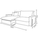 Ver imagem 6 de Sofá Retrátil e Reclinável Dubai com Molas Ensacadas, 2,50m. (cru).