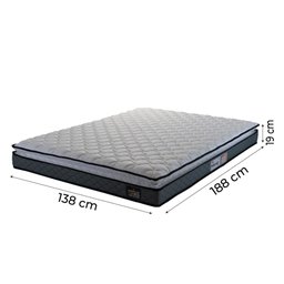 Cama Box Casal Colchão Espuma D33 Pillow Top 138x188x57cm Millenium Hellen - 4