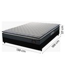 Ver imagem 3 de Cama Box Casal Colchão Espuma D33 Pillow Top 138x188x57cm Millenium Hellen