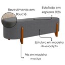Ver imagem 4 de Puff Recamier Organico Imperial 140 cm Boucle Cinza Impo