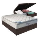 Ver imagem 1 de Cama Box com Baú King e Colchão Freedom Ortobom D33 Marrom