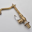 Ver imagem 3 de Torneira Vintage Ouro Escovado Monocomando de Mesa