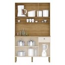 Ver imagem 2 de Kit Cozinha Style 6 Portas Freijó Vanilla Ripado - Kits Paraná