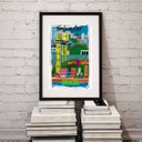 Ver imagem 2 de Quadro Salvador Bahia Brasil - 60x48cm:madeira Preta