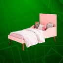 Ver imagem 4 de Berco Noah Retro Rosa Fosco - Moveisaqui