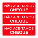 Ver imagem 1 de Combo 6 Placas De Sinalização Não Aceitamos Cheque 30x10 Acesso - P-32/1 F9e