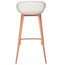 Ver imagem 6 de Kit 4 Banquetas Mônaco Clarice Alta Fratini 96 cm (altura) em Polipropileno Nude Base em Aço
