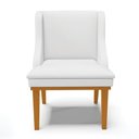 Ver imagem 7 de Kit 08 Cadeiras De Jantar Branco Base Madeira Castanho
