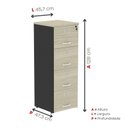 Ver imagem 4 de Arquivo de Madeira 4 Gavetas Of04gp25