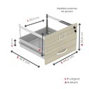 Ver imagem 7 de Arquivo de Madeira 4 Gavetas Of04gp25