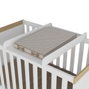 Ver imagem 1 de Trocador de Fraldas para Berço 82,5cm Branco Brilho - Peroba Móveis