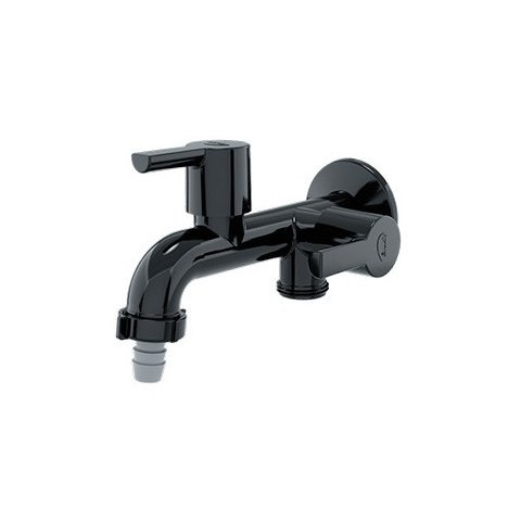 Torneira Máquina Tanque Blukit 1/4v Confort Branca ou Preto:preto