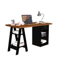Ver imagem 4 de Escrivaninha Bali Canela/Preto - Vrk Comercio On-Line