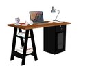 Ver imagem 1 de Escrivaninha Bali Canela/Preto - Vrk Comercio On-Line