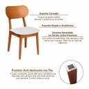 Ver imagem 7 de Kit 4 Cadeiras Madeira Maciça, Multilaminada e Estofada Letícia Espresso Móveis 