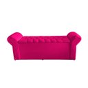 Ver imagem 3 de Kit Dubaí Cabeceira de Cama Box Casal e Recamier Baú Solteiro 90 Cm Suede Rosa Pink do Lar Móveis