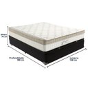 Ver imagem 5 de Cama Box com Baú Bege e Colchão Casal King Best Anjos Cor:preto